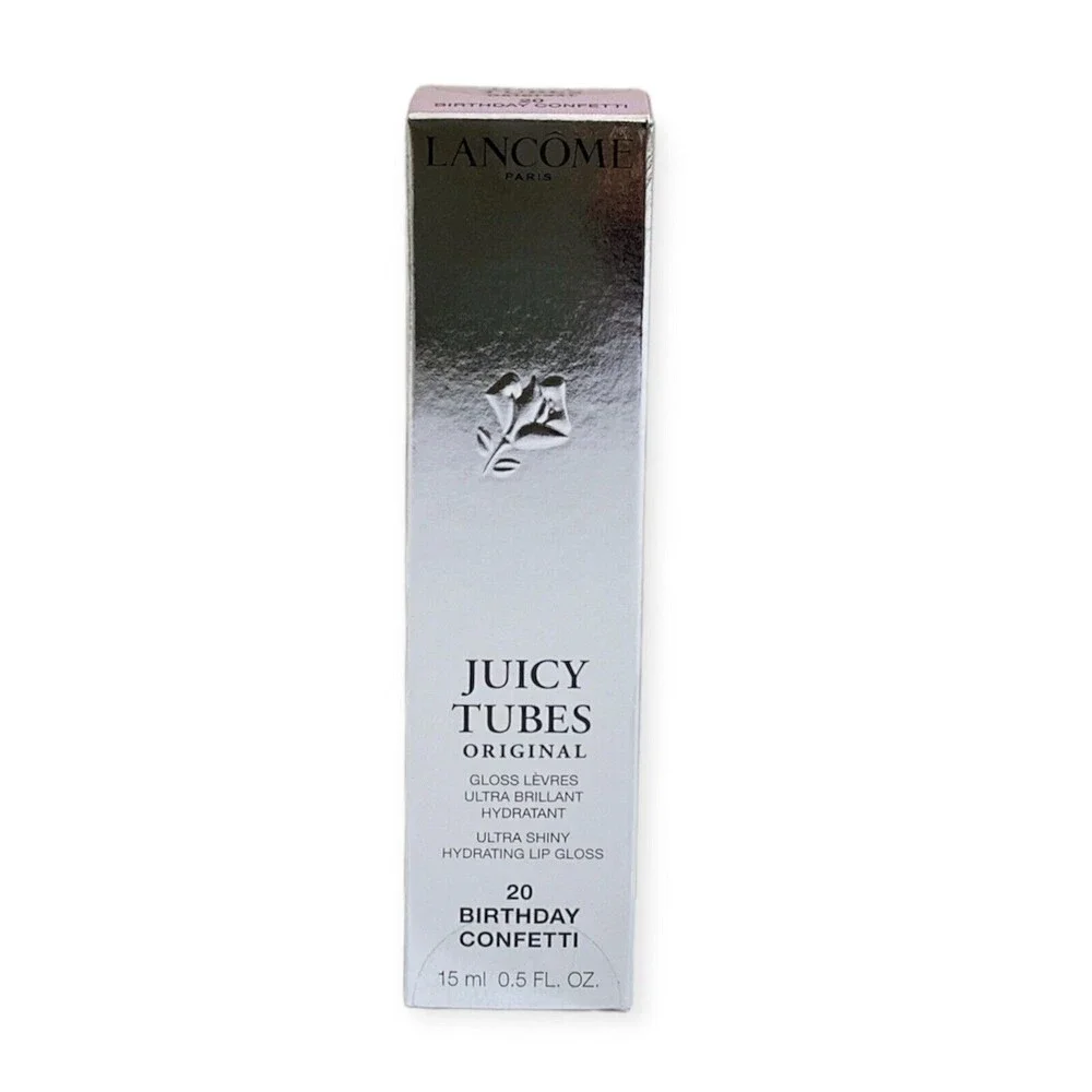 Lancome Juicy Tubes Original Lip Gloss #20 BIRTHDAY CONFETTI Full Size New